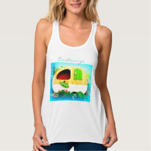 Camiseta Con Tirantes pequeña casa de caravana gitana