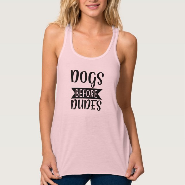 Camiseta Con Tirantes Perros antes de dudes (Anverso)