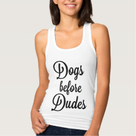 Camiseta Con Tirantes Perros antes de Dudes Graciosos