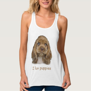 Camiseta Con Tirantes Perros de Cachorro
