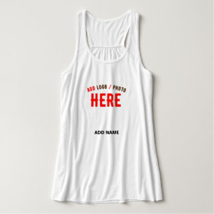 CAMISETA CON TIRANTES PERSONALIZABLE MODERNO ESTILO BLANCO VERIFICADO MA