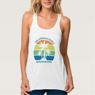 Camiseta Con Tirantes Personalizable Tropical Beach Palm Trees