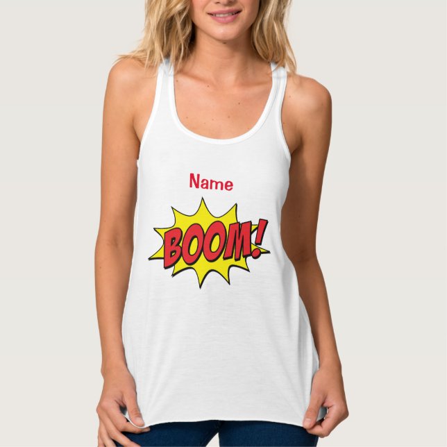Camiseta Con Tirantes Personalizado Boom Thunder_Cove (Anverso)