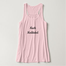 Camiseta Con Tirantes Personalizado Mucha meditación de la flor tanque d