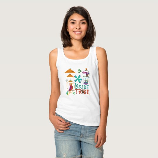 Camiseta Con Tirantes Personalizado retro de la TRIBU de la NOVIA del