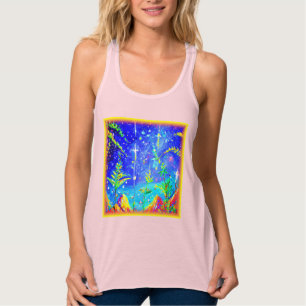 Camiseta Con Tirantes Pintura Cuta "Selva Estelar". ¡Hazte con una en Za