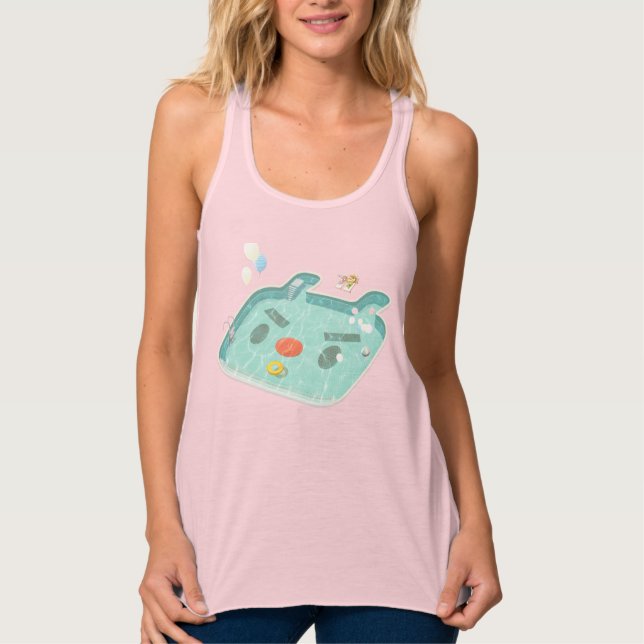 Camiseta Con Tirantes Piscina (Anverso)