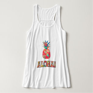 Camiseta Con Tirantes PixDezines Aloha Pineapple