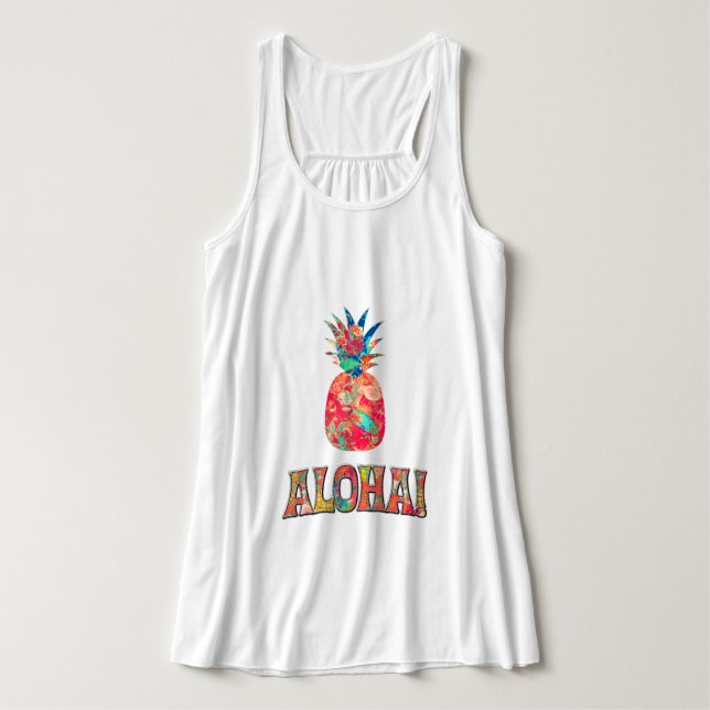 Camiseta Con Tirantes PixDezines Aloha Pineapple