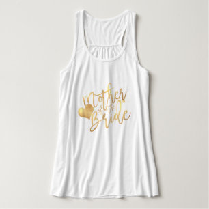Camiseta Con Tirantes PixDezines Madre de la Novia/Guión Falso de Oro