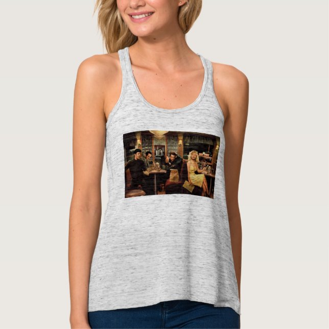 Camiseta Con Tirantes Placa azul (Anverso)