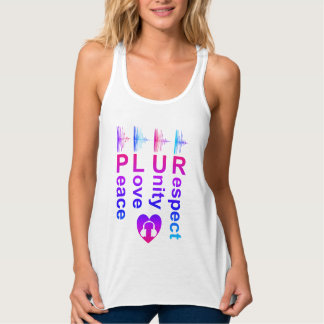 Camiseta Con Tirantes PLUR (Paz Amor Unidad Respeto)