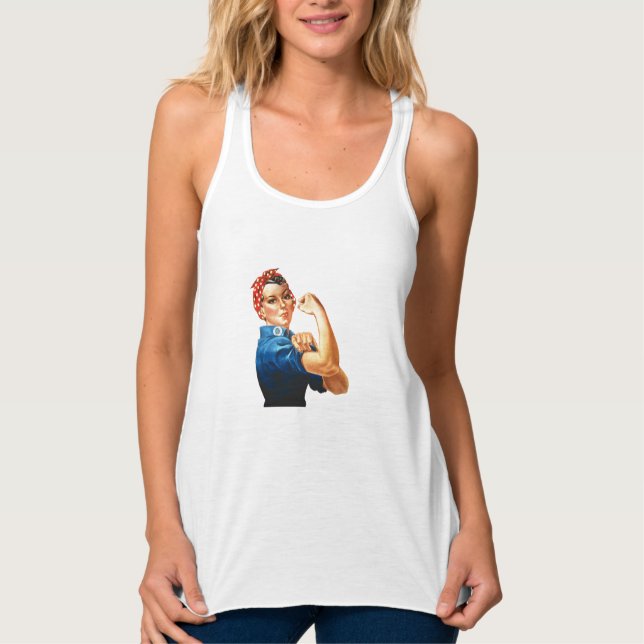Camiseta Con Tirantes Podemos lograrlo, Rosie the Riveter Women Power (Anverso)