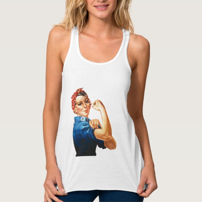 Camiseta Con Tirantes Podemos lograrlo, Rosie the Riveter Women Power (Anverso)