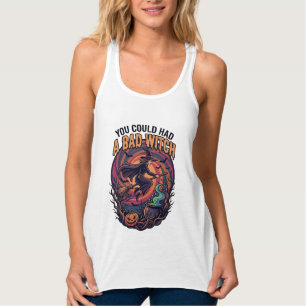 Camiseta Con Tirantes Podrías Haber Tenido Bruja Mala Halloween Escoba V