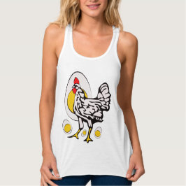 Camiseta Con Tirantes Pollos retro