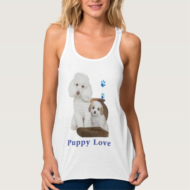 Camiseta Con Tirantes poodle-camisetas (Anverso)