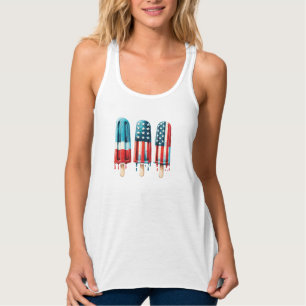 Camiseta Con Tirantes Popsicles patrióticos