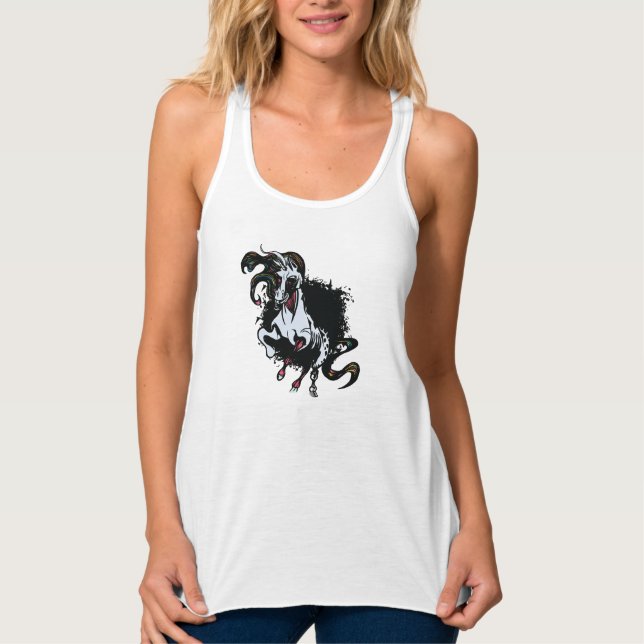 Camiseta Con Tirantes Posición de Unicornio Zombie (Anverso)