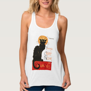 Camiseta Con Tirantes Póster Clásico Gato Negro de Steinlen Chat Noir Fr