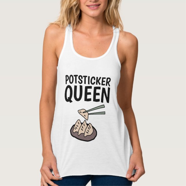 Camiseta Con Tirantes POTSTICKER QUEEN T-Shirts (Anverso)