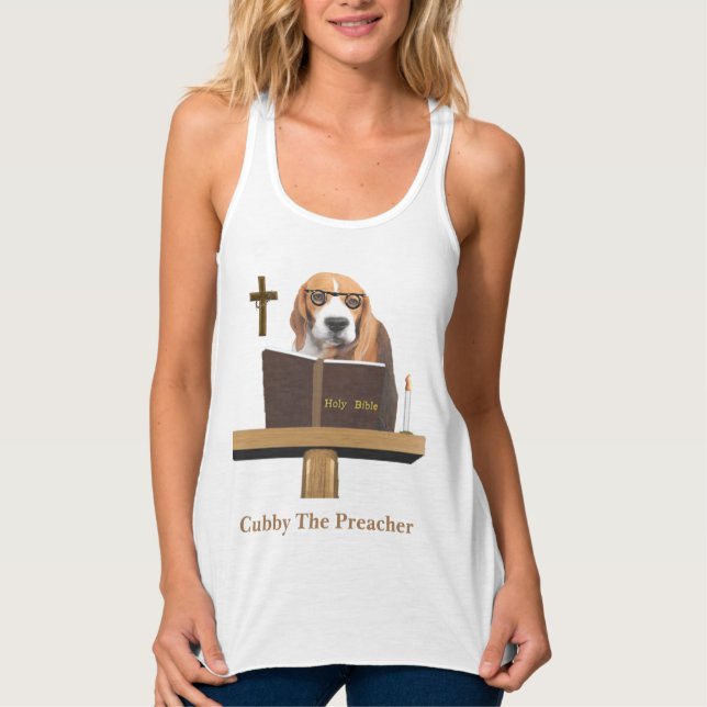 Camiseta Con Tirantes Predicador de perros (Anverso)