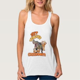 Camiseta Con Tirantes Profesor de Arte de Dinosaurio Divertido Aula Crea