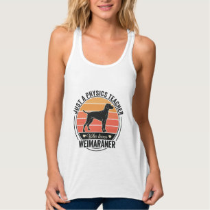 Camiseta Con Tirantes Profesor de Física Ama Diseño de Perro Vintage Wei
