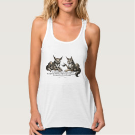 Camiseta Con Tirantes Proporciones de peso de coyote cita divertida