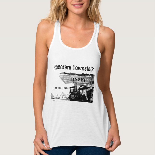Camiseta Con Tirantes Pueblo Honorario - Lugares de películas de Gulch A (Anverso)