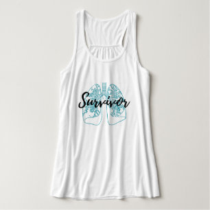 Camiseta Con Tirantes Pulmones del superviviente de la embolia pulmonar