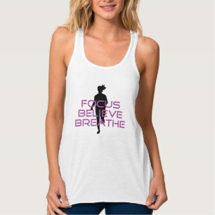 Camiseta Con Tirantes Purple Focus Cree Que Respira