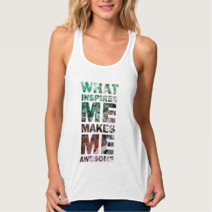 Camiseta Con Tirantes Qué me inspira me hace 2 impresionantes