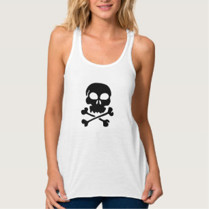 Camiseta Con Tirantes Racerback Tank Top-Skull