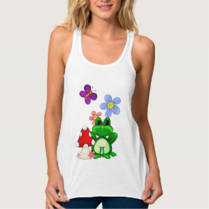 Camiseta Con Tirantes Rana feliz en primavera