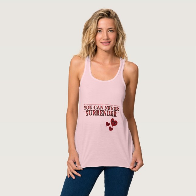 Camiseta Con Tirantes Red Face Love Heart Art (Anverso completo)