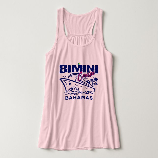 Camiseta Con Tirantes Regalo de recuerdo de Bahamas : Cruise Bimini Baha (Diseño del anverso)