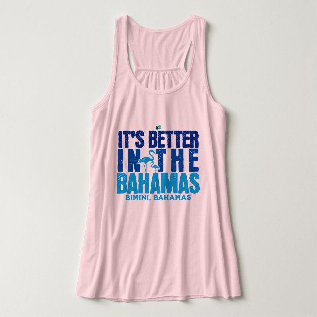 Camiseta Con Tirantes Regalo de recuerdo de Bahamas : Cruise Bimini Baha (Diseño del anverso)