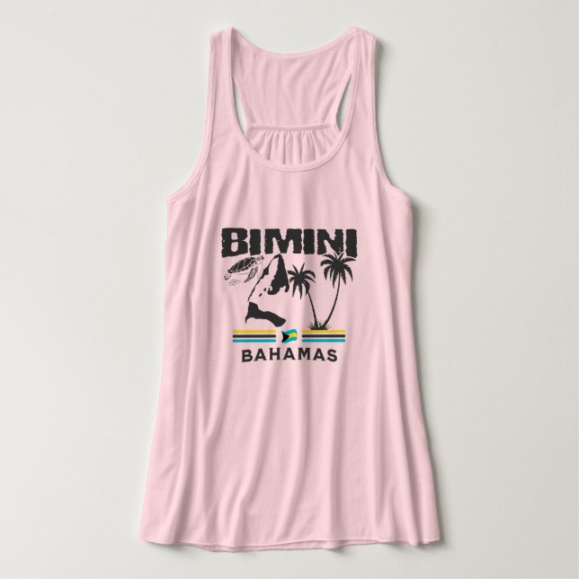 Camiseta Con Tirantes Regalo de recuerdo de Bahamas: La independencia de (Diseño del anverso)