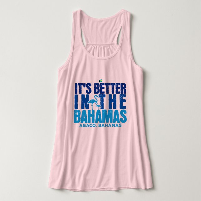 Camiseta Con Tirantes Regalo de recuerdo de Bahamas: Mejor Abaco Bahamas (Diseño del anverso)