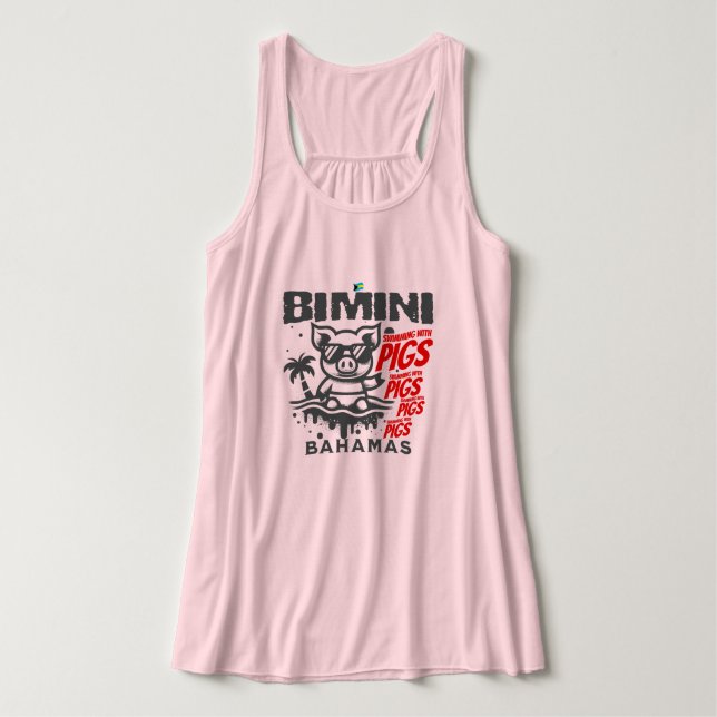 Camiseta Con Tirantes Regalo de souvenirs de Bahamas: Bimini Bahamas (Diseño del anverso)