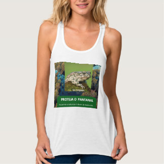 Camiseta Con Tirantes Regata Feminina Flowy Via Pantanal Sapo