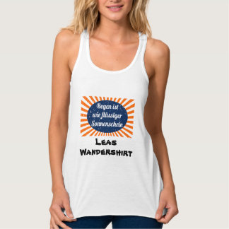 Camiseta Con Tirantes Regen flüssiger Sonnenschein mit Namen