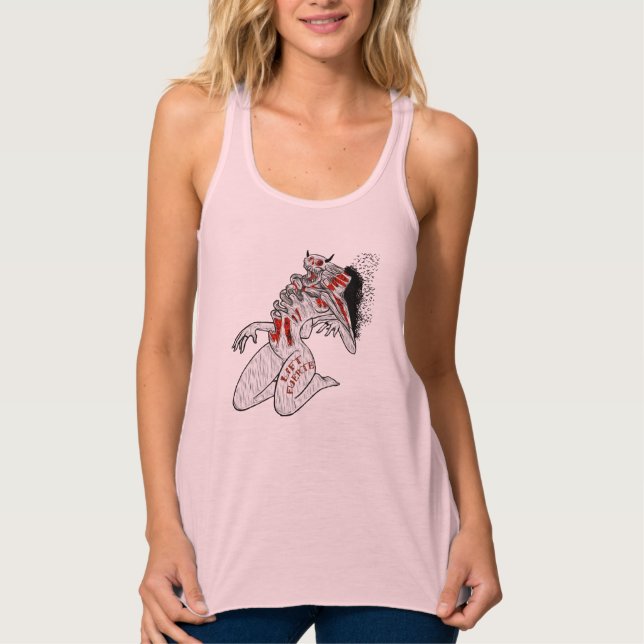 Camiseta Con Tirantes Reina del Infierno Lift Fuerte (Anverso)