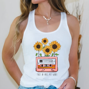 Camiseta Con Tirantes Reliance on Vibe Boho Sunflower and Cattsette