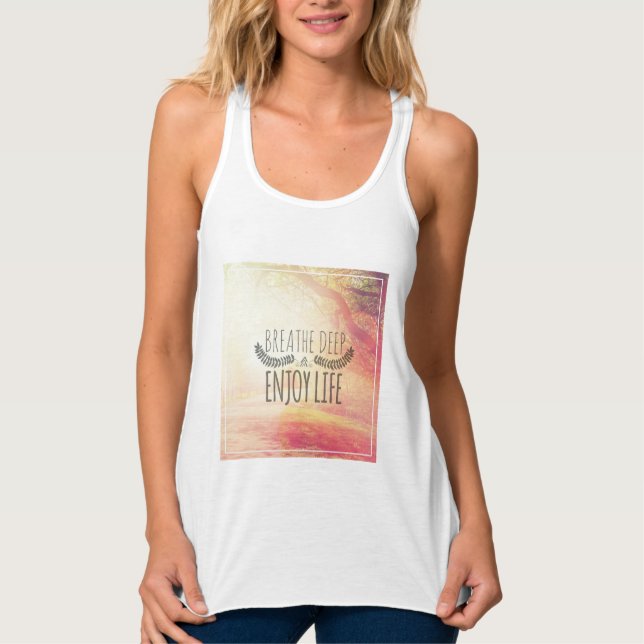 Camiseta Con Tirantes Respire profundamente (Anverso)