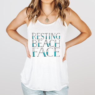 Camiseta Con Tirantes Resting Beach Face
