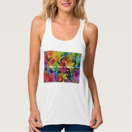 Camiseta Con Tirantes Reventador Floral superior (blanco) Siempre se atr
