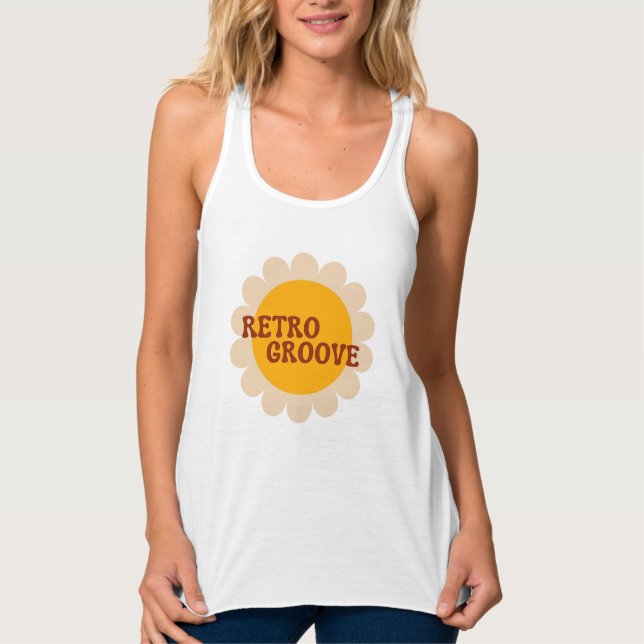 Camiseta Con Tirantes Ritmo Retro (Anverso)