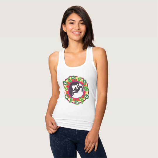 Camiseta Con Tirantes ¡Roca encendido! Chica del zen de la escalada